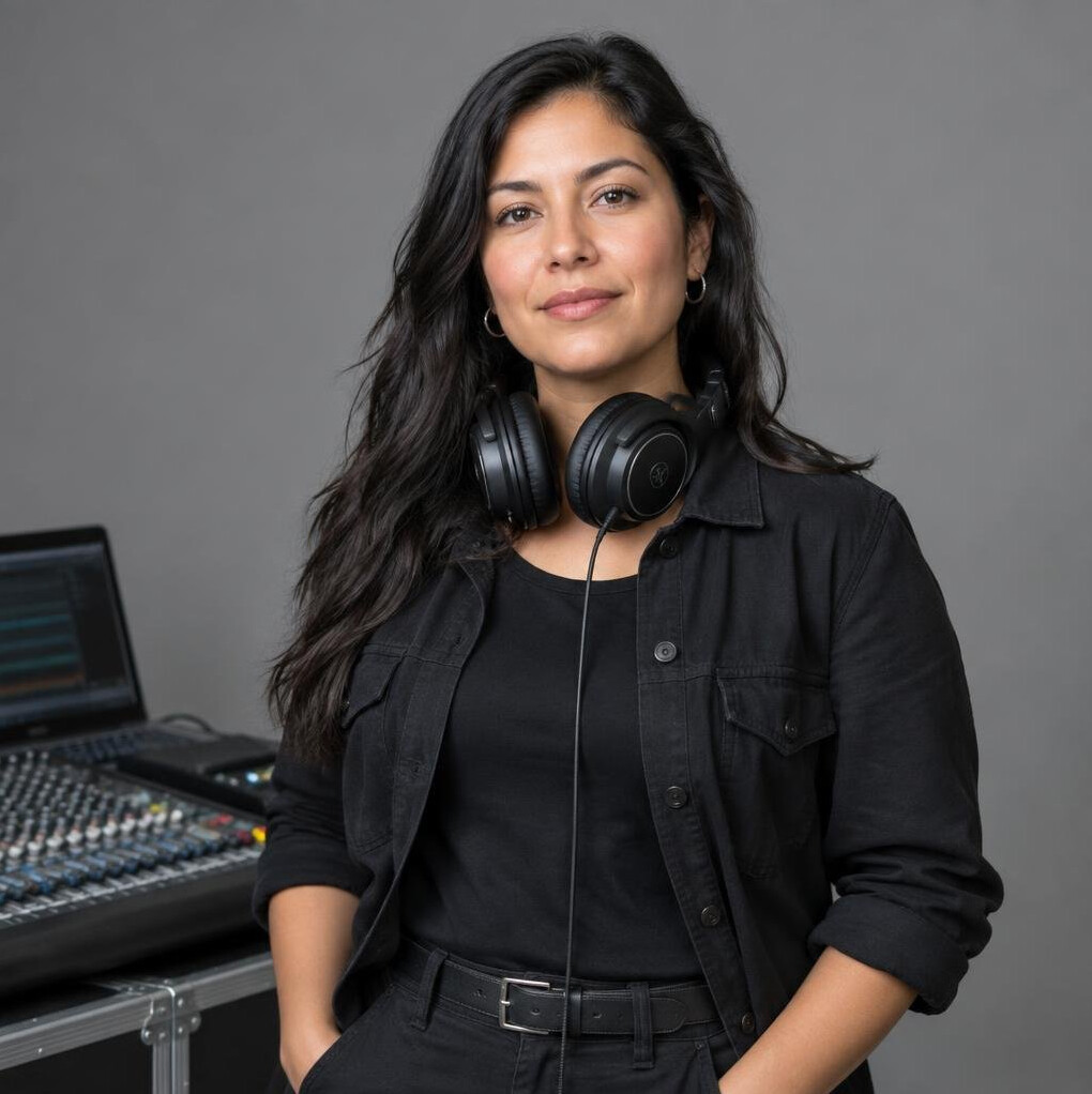 Portrait of a sound engineer