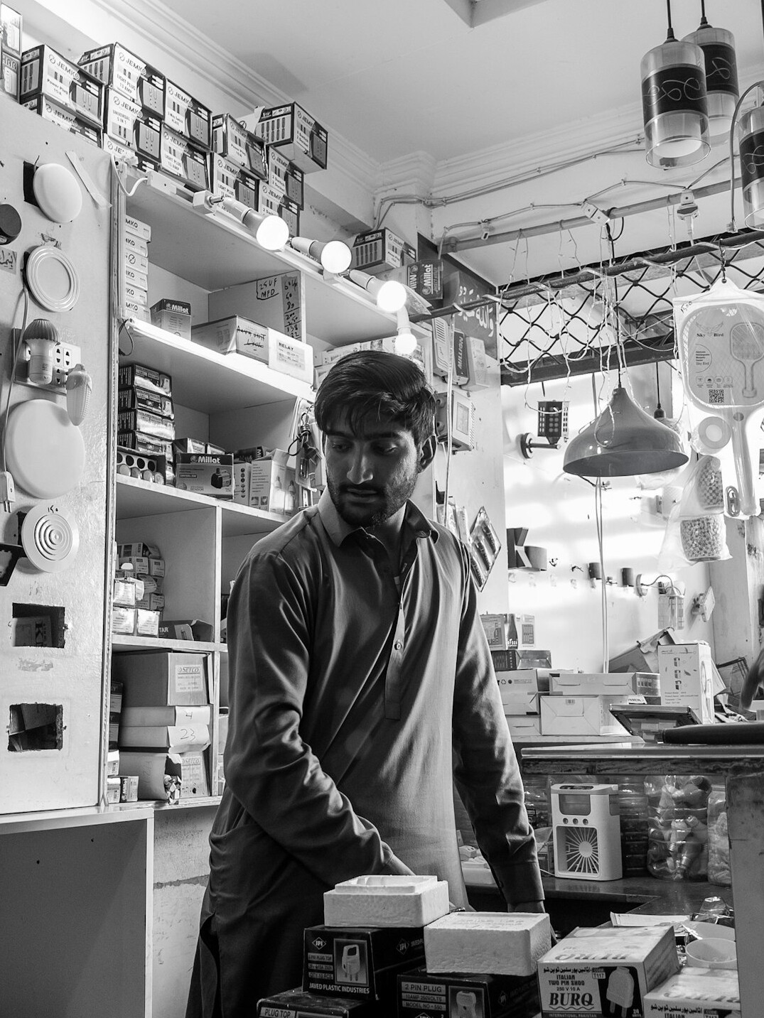 Portrait of a lighting technician